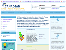 Tablet Screenshot of canadianinvestmentnetwork.com